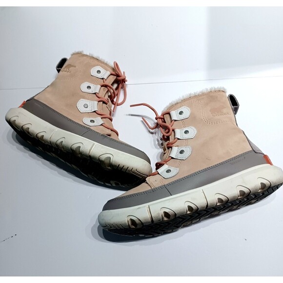 Sorrel Explorer 11 Joan In Nove Sand Winter Snow Boots - Picture 4 of 7